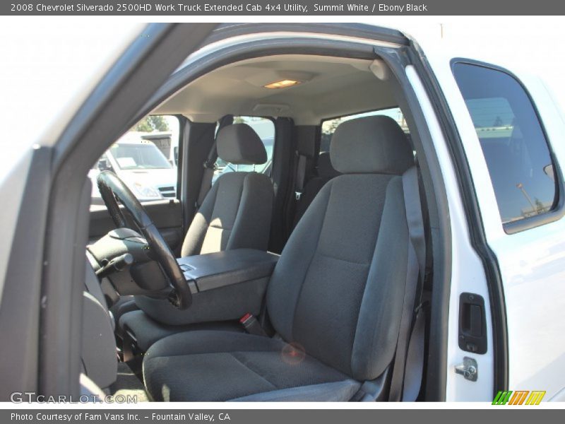 Summit White / Ebony Black 2008 Chevrolet Silverado 2500HD Work Truck Extended Cab 4x4 Utility