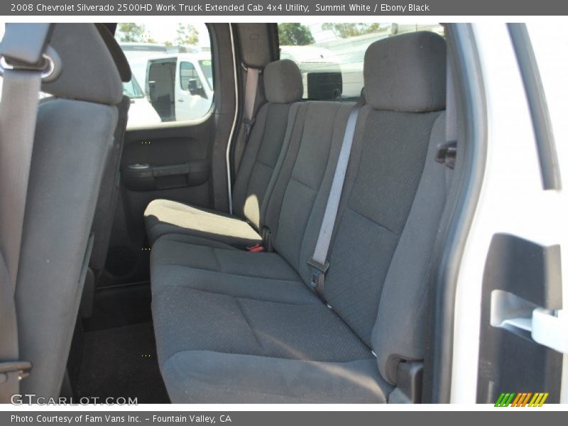 Summit White / Ebony Black 2008 Chevrolet Silverado 2500HD Work Truck Extended Cab 4x4 Utility