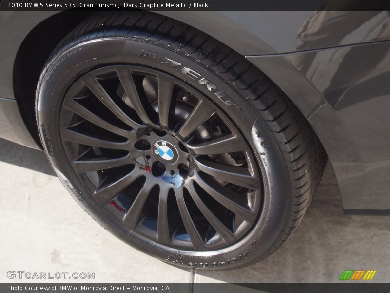 Dark Graphite Metallic / Black 2010 BMW 5 Series 535i Gran Turismo