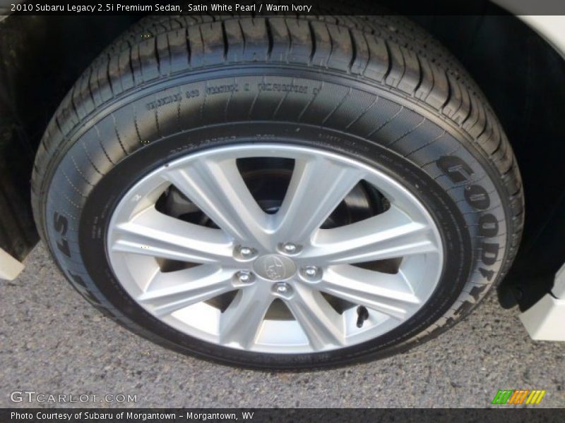 Satin White Pearl / Warm Ivory 2010 Subaru Legacy 2.5i Premium Sedan