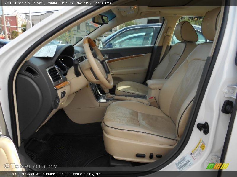 White Platinum Tri-Coat / Light Camel 2011 Lincoln MKZ AWD