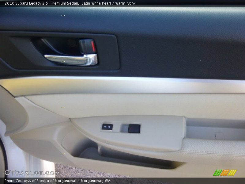 Satin White Pearl / Warm Ivory 2010 Subaru Legacy 2.5i Premium Sedan