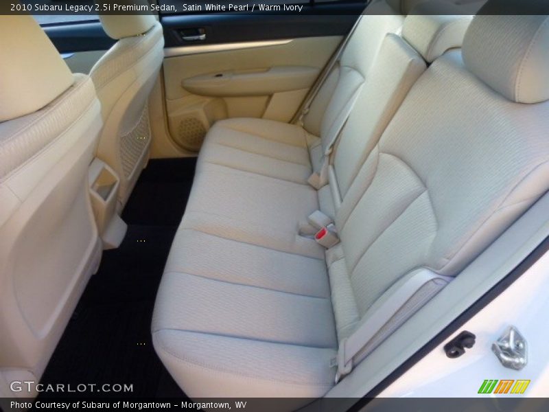 Satin White Pearl / Warm Ivory 2010 Subaru Legacy 2.5i Premium Sedan