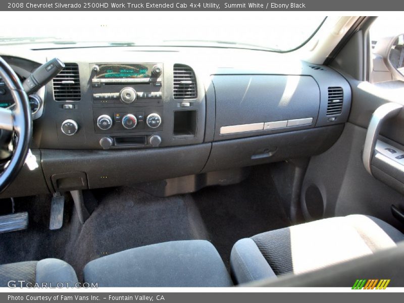 Summit White / Ebony Black 2008 Chevrolet Silverado 2500HD Work Truck Extended Cab 4x4 Utility