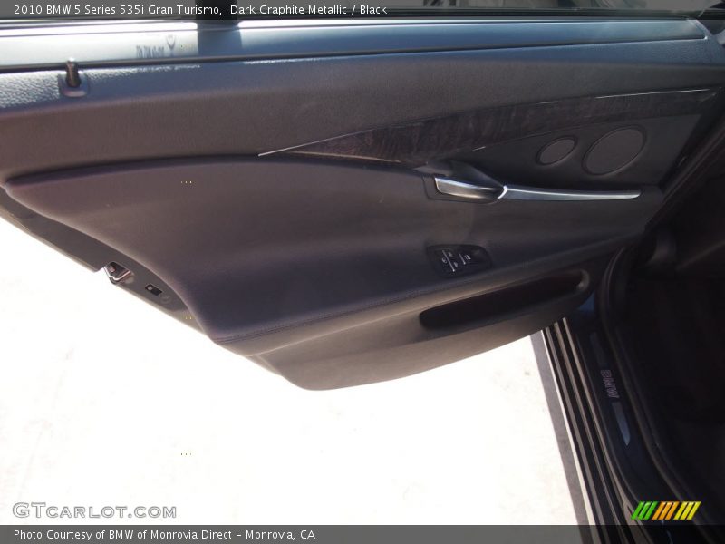 Dark Graphite Metallic / Black 2010 BMW 5 Series 535i Gran Turismo