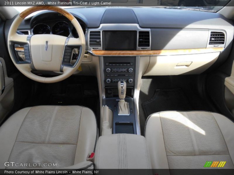 White Platinum Tri-Coat / Light Camel 2011 Lincoln MKZ AWD