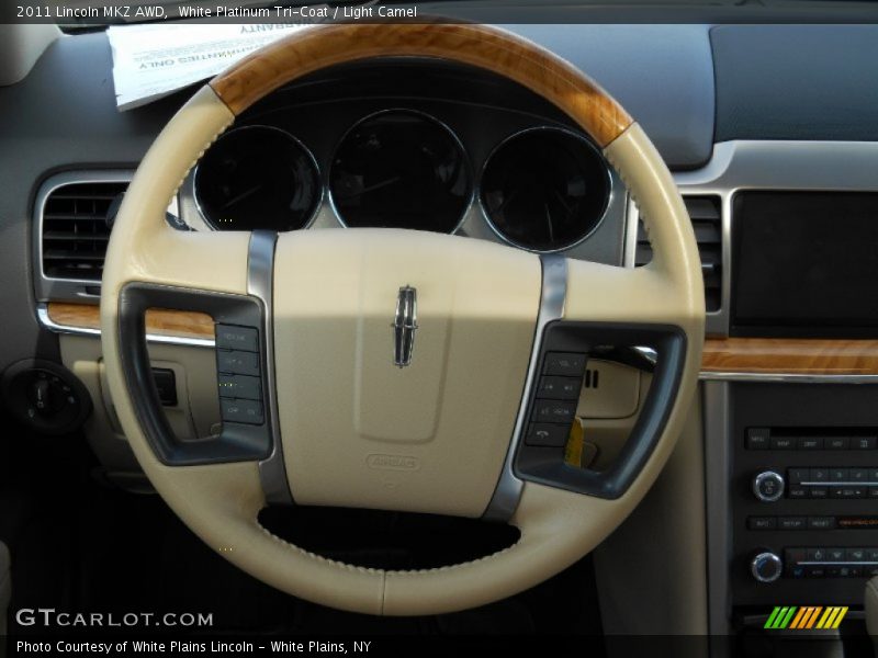 White Platinum Tri-Coat / Light Camel 2011 Lincoln MKZ AWD