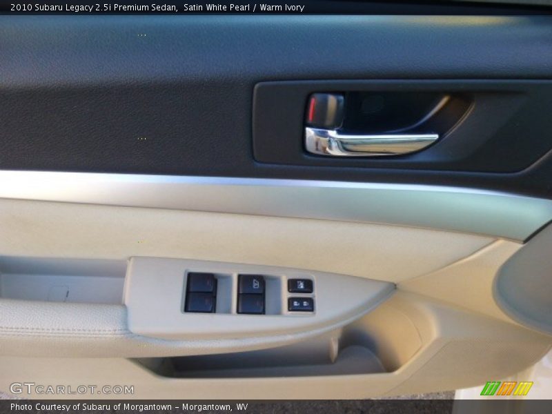 Satin White Pearl / Warm Ivory 2010 Subaru Legacy 2.5i Premium Sedan