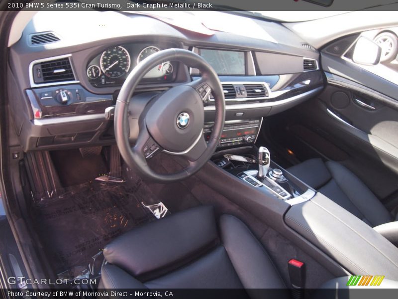 Dark Graphite Metallic / Black 2010 BMW 5 Series 535i Gran Turismo