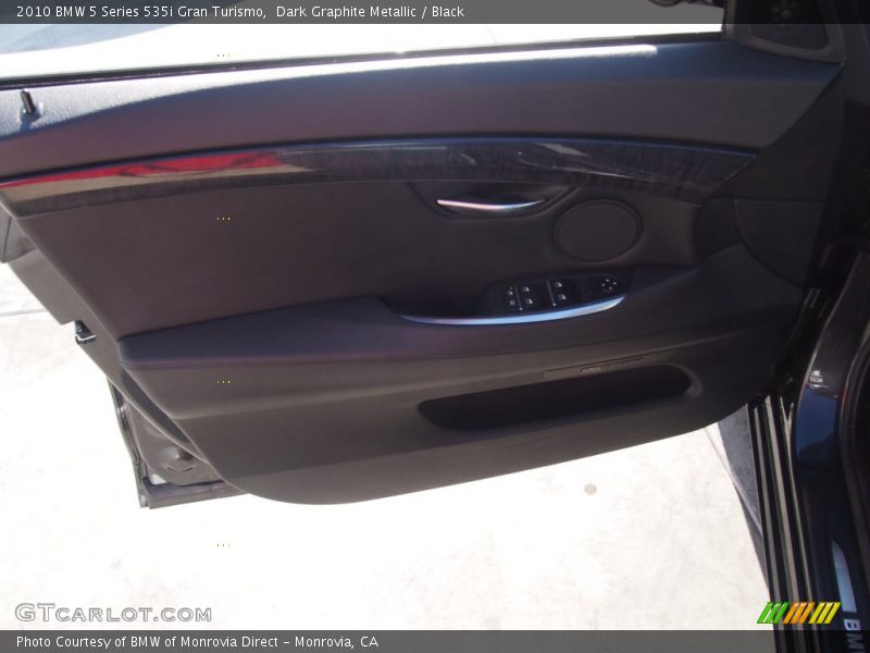 Dark Graphite Metallic / Black 2010 BMW 5 Series 535i Gran Turismo