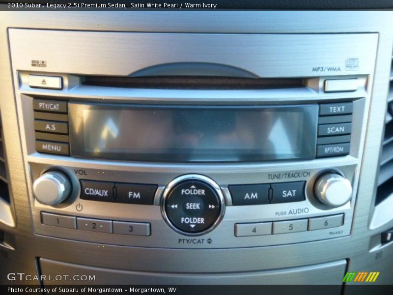Satin White Pearl / Warm Ivory 2010 Subaru Legacy 2.5i Premium Sedan