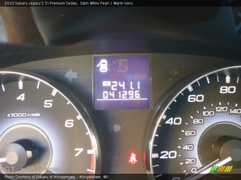 Satin White Pearl / Warm Ivory 2010 Subaru Legacy 2.5i Premium Sedan