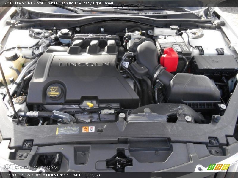 White Platinum Tri-Coat / Light Camel 2011 Lincoln MKZ AWD