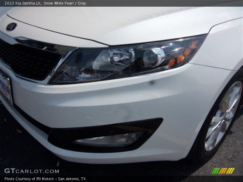 Snow White Pearl / Gray 2013 Kia Optima LX