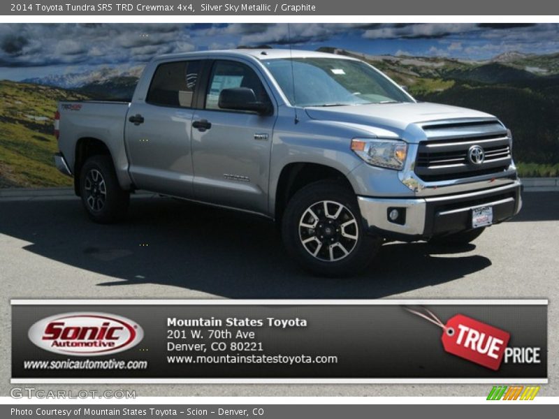Silver Sky Metallic / Graphite 2014 Toyota Tundra SR5 TRD Crewmax 4x4