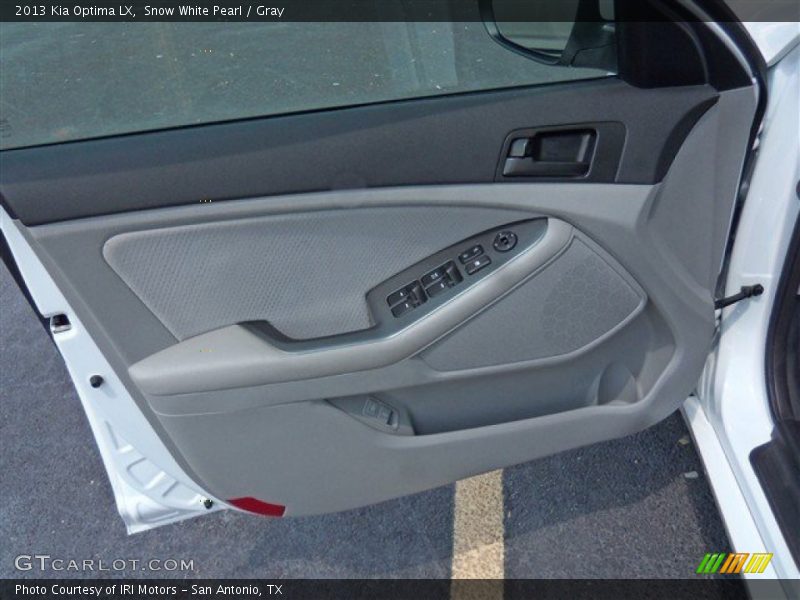 Snow White Pearl / Gray 2013 Kia Optima LX