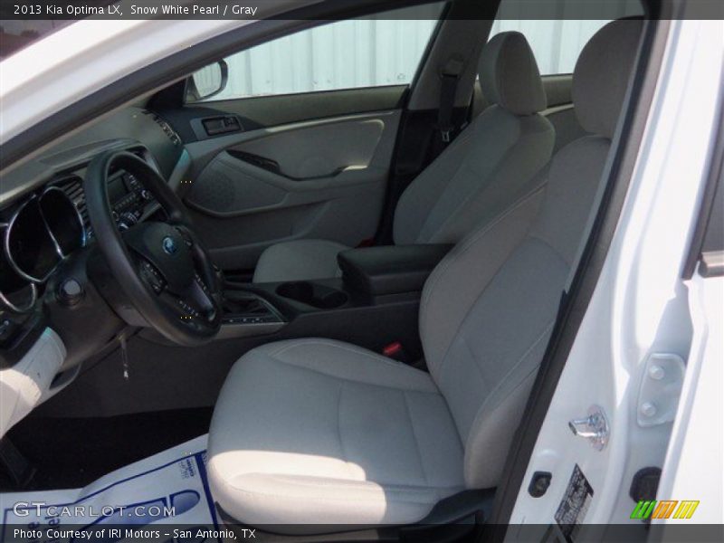 Snow White Pearl / Gray 2013 Kia Optima LX