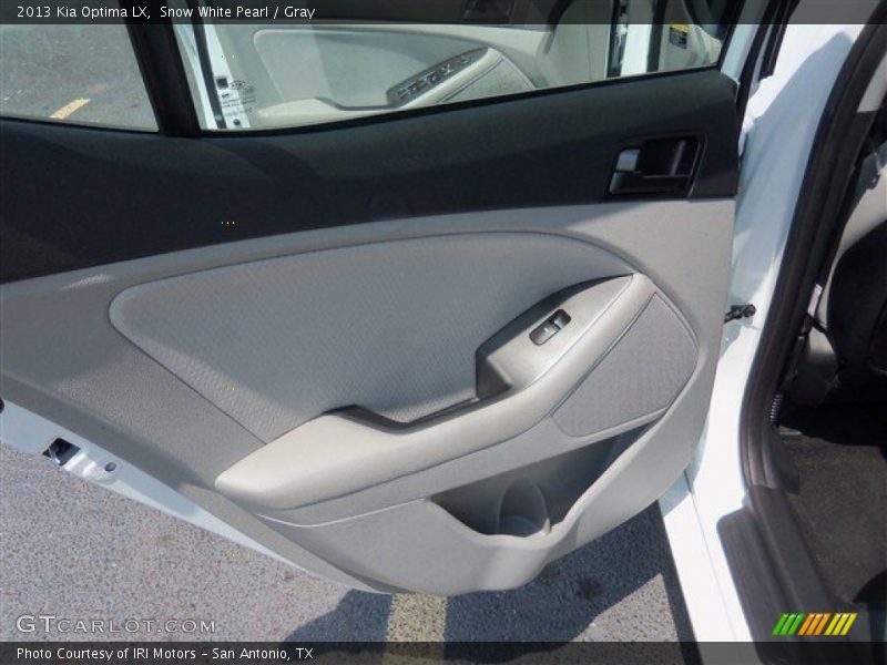 Snow White Pearl / Gray 2013 Kia Optima LX
