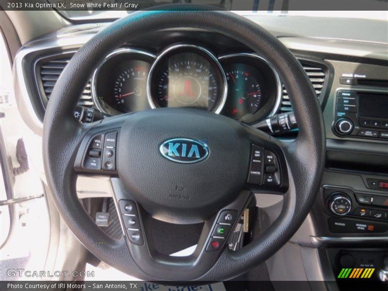 Snow White Pearl / Gray 2013 Kia Optima LX
