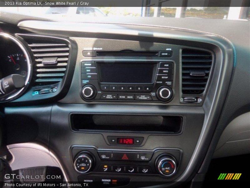 Snow White Pearl / Gray 2013 Kia Optima LX