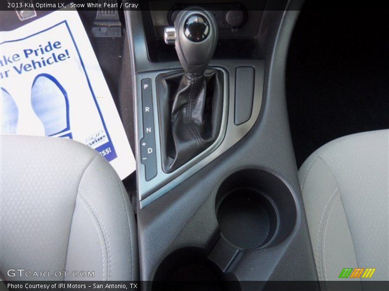 Snow White Pearl / Gray 2013 Kia Optima LX