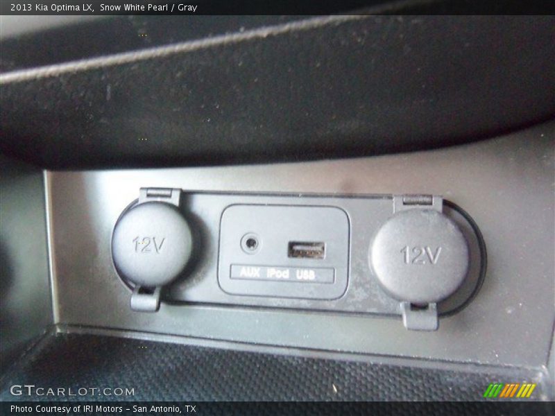 Snow White Pearl / Gray 2013 Kia Optima LX