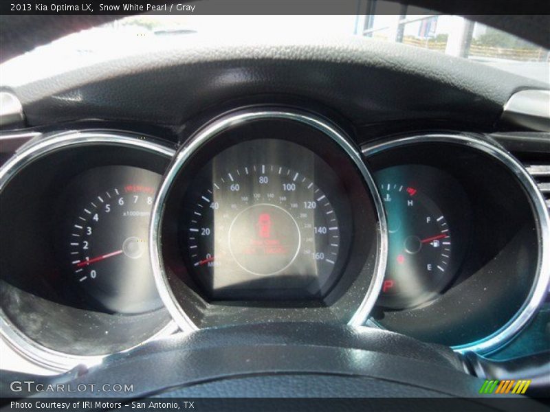 Snow White Pearl / Gray 2013 Kia Optima LX