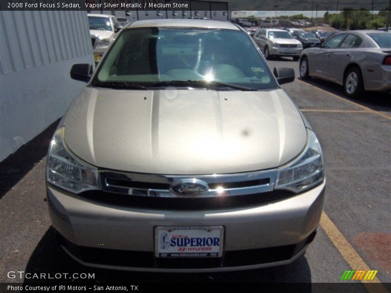 Vapor Silver Metallic / Medium Stone 2008 Ford Focus S Sedan
