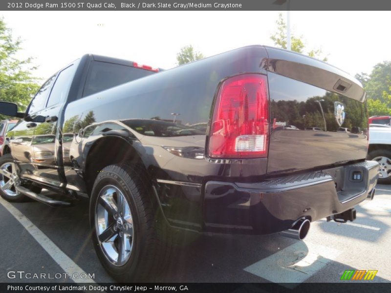 Black / Dark Slate Gray/Medium Graystone 2012 Dodge Ram 1500 ST Quad Cab