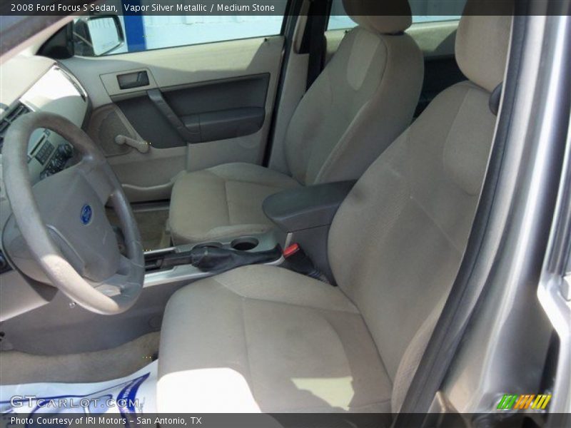 Vapor Silver Metallic / Medium Stone 2008 Ford Focus S Sedan