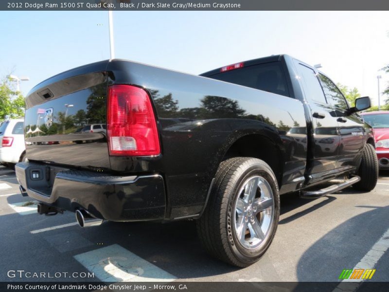 Black / Dark Slate Gray/Medium Graystone 2012 Dodge Ram 1500 ST Quad Cab