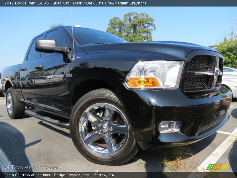 Black / Dark Slate Gray/Medium Graystone 2012 Dodge Ram 1500 ST Quad Cab
