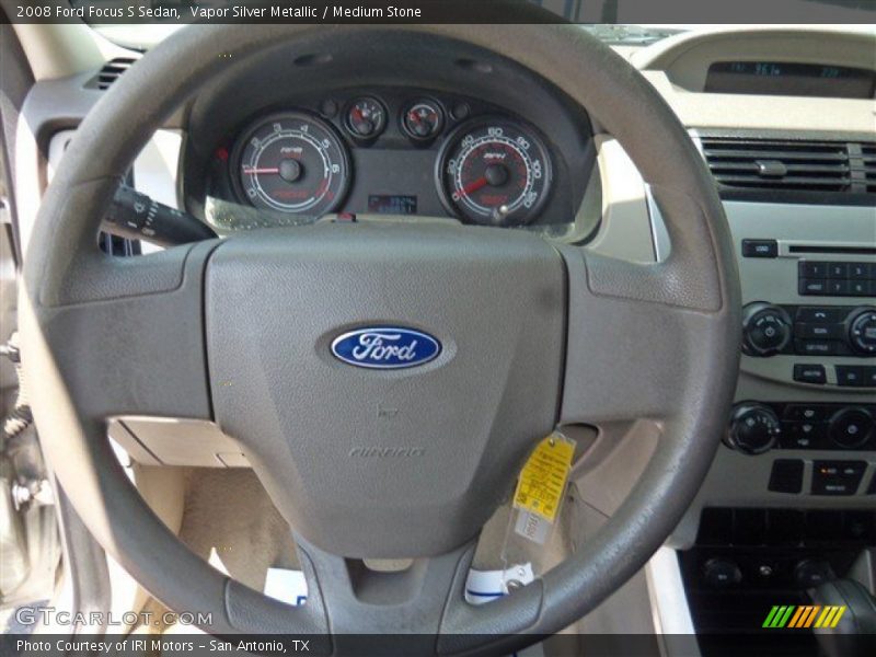 Vapor Silver Metallic / Medium Stone 2008 Ford Focus S Sedan