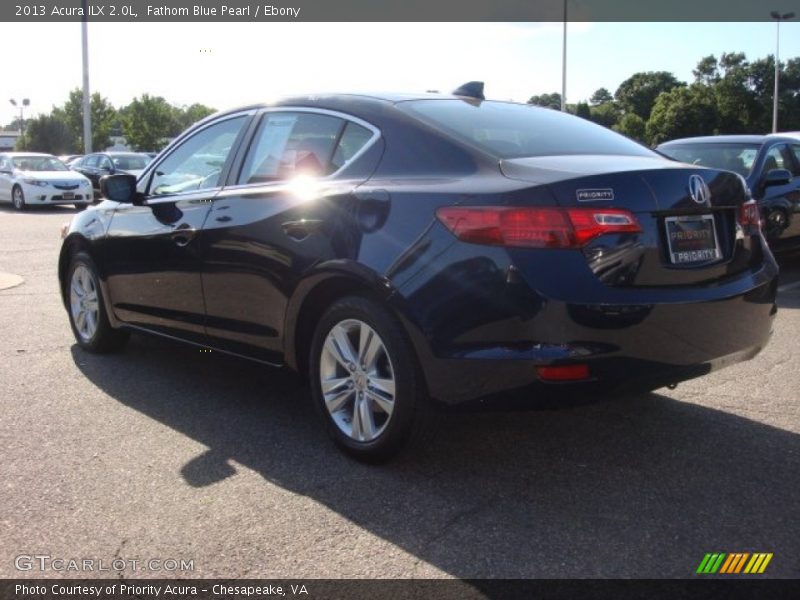 Fathom Blue Pearl / Ebony 2013 Acura ILX 2.0L