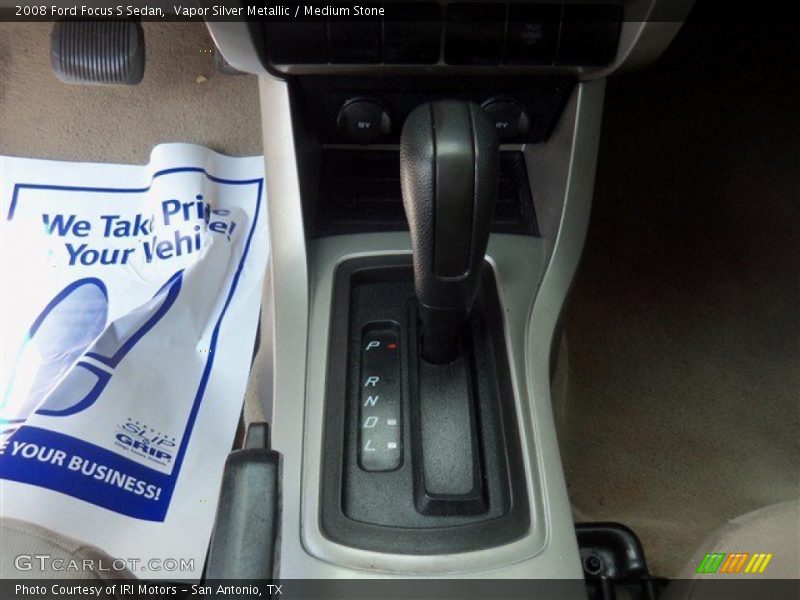 Vapor Silver Metallic / Medium Stone 2008 Ford Focus S Sedan