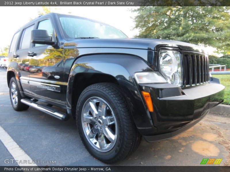 Brilliant Black Crystal Pearl / Dark Slate Gray 2012 Jeep Liberty Latitude 4x4