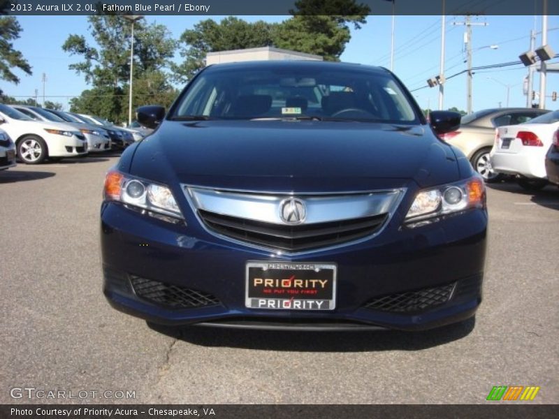 Fathom Blue Pearl / Ebony 2013 Acura ILX 2.0L
