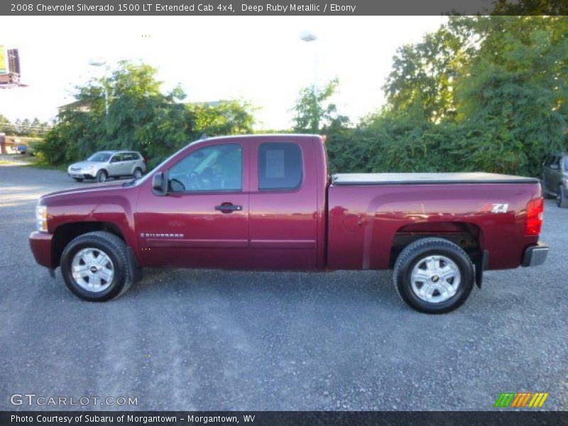 Deep Ruby Metallic / Ebony 2008 Chevrolet Silverado 1500 LT Extended Cab 4x4