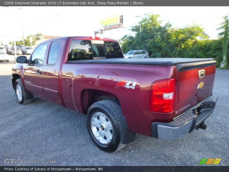 Deep Ruby Metallic / Ebony 2008 Chevrolet Silverado 1500 LT Extended Cab 4x4