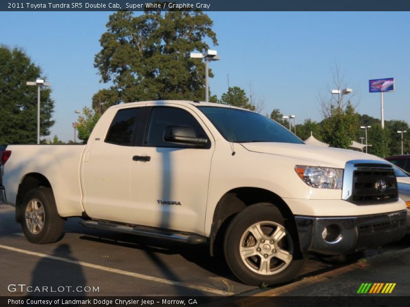 Super White / Graphite Gray 2011 Toyota Tundra SR5 Double Cab