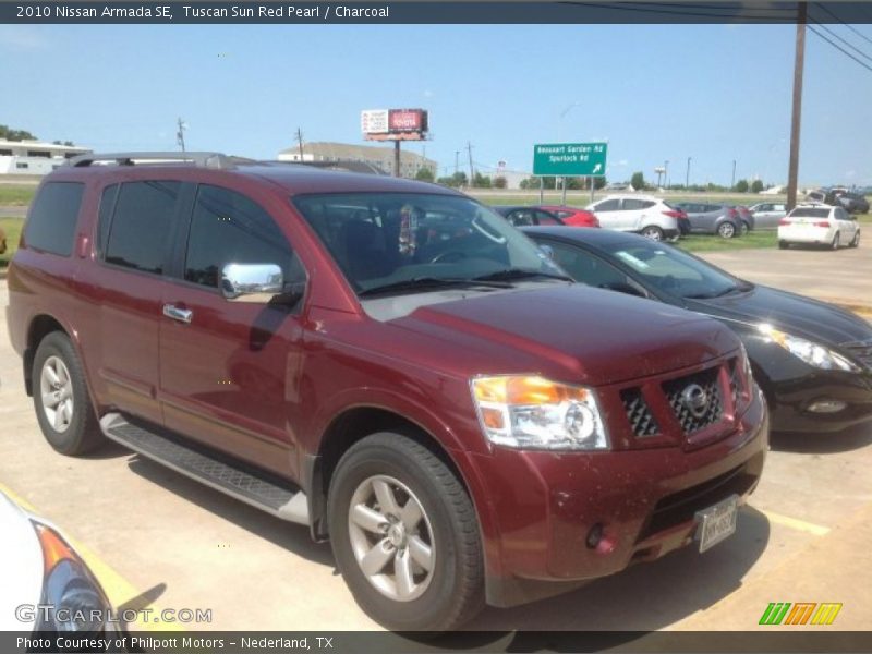 Tuscan Sun Red Pearl / Charcoal 2010 Nissan Armada SE