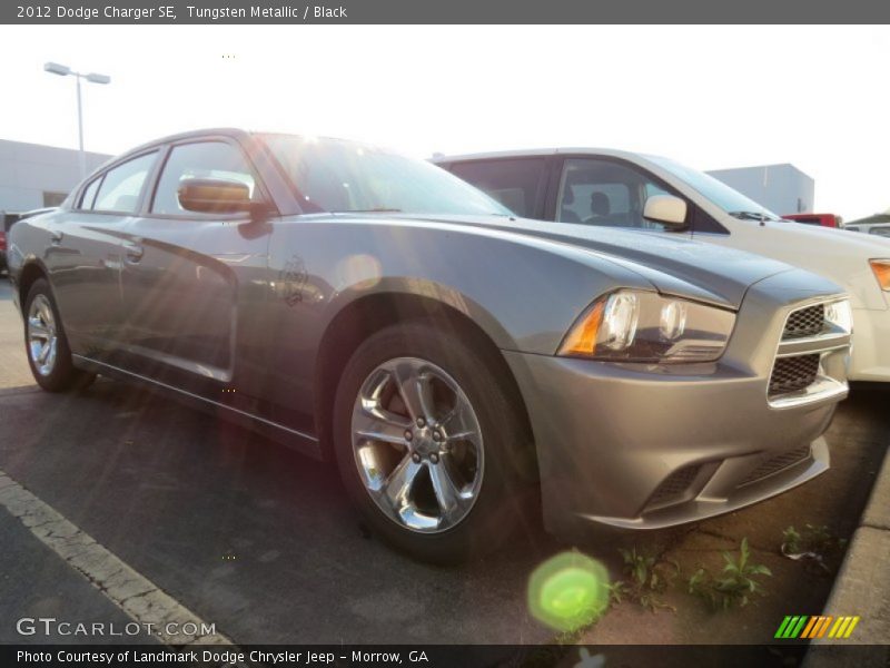 Tungsten Metallic / Black 2012 Dodge Charger SE