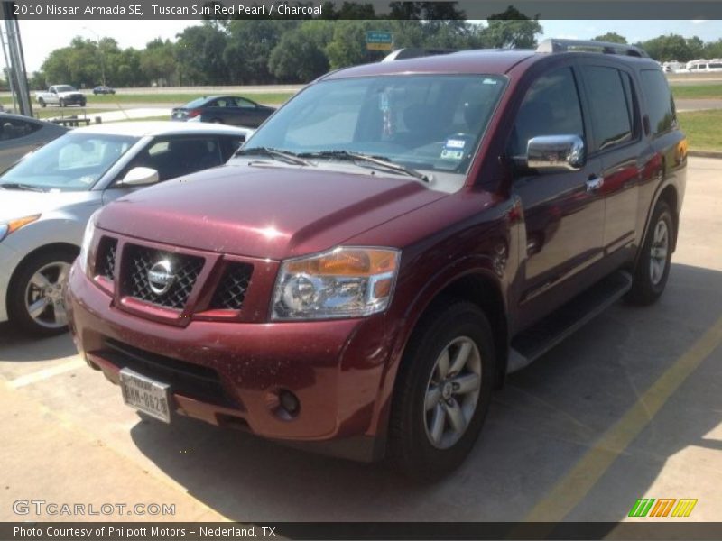 Tuscan Sun Red Pearl / Charcoal 2010 Nissan Armada SE