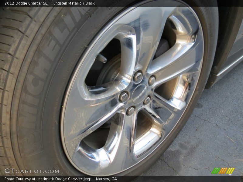 Tungsten Metallic / Black 2012 Dodge Charger SE