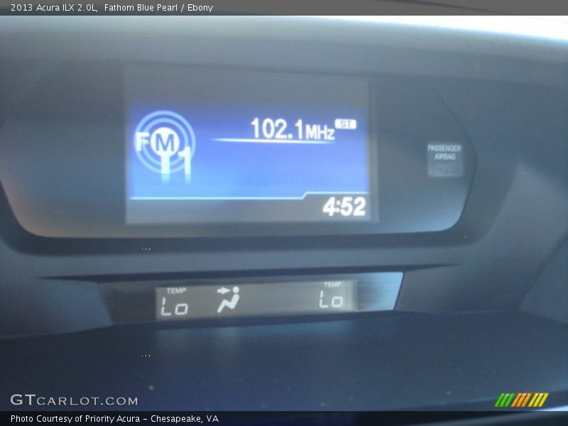 Fathom Blue Pearl / Ebony 2013 Acura ILX 2.0L