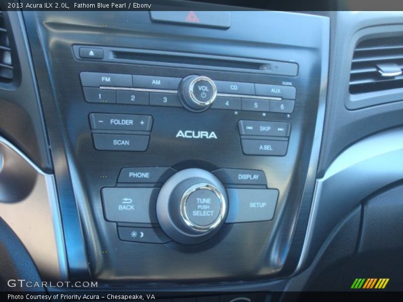 Fathom Blue Pearl / Ebony 2013 Acura ILX 2.0L