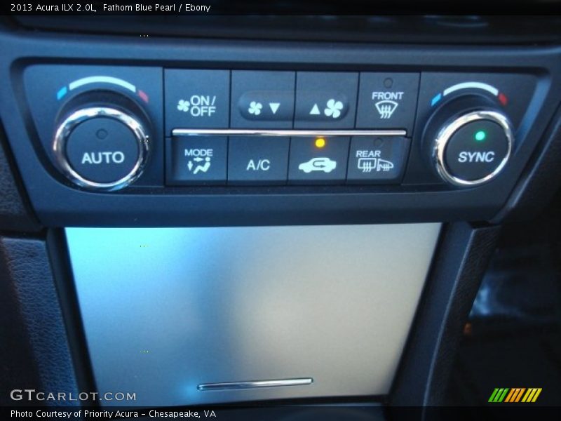 Fathom Blue Pearl / Ebony 2013 Acura ILX 2.0L