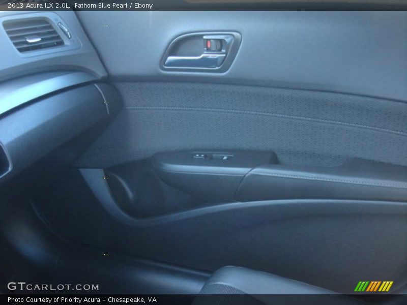 Fathom Blue Pearl / Ebony 2013 Acura ILX 2.0L