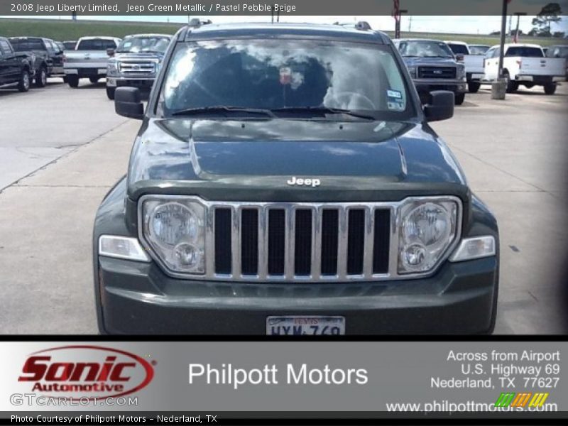 Jeep Green Metallic / Pastel Pebble Beige 2008 Jeep Liberty Limited