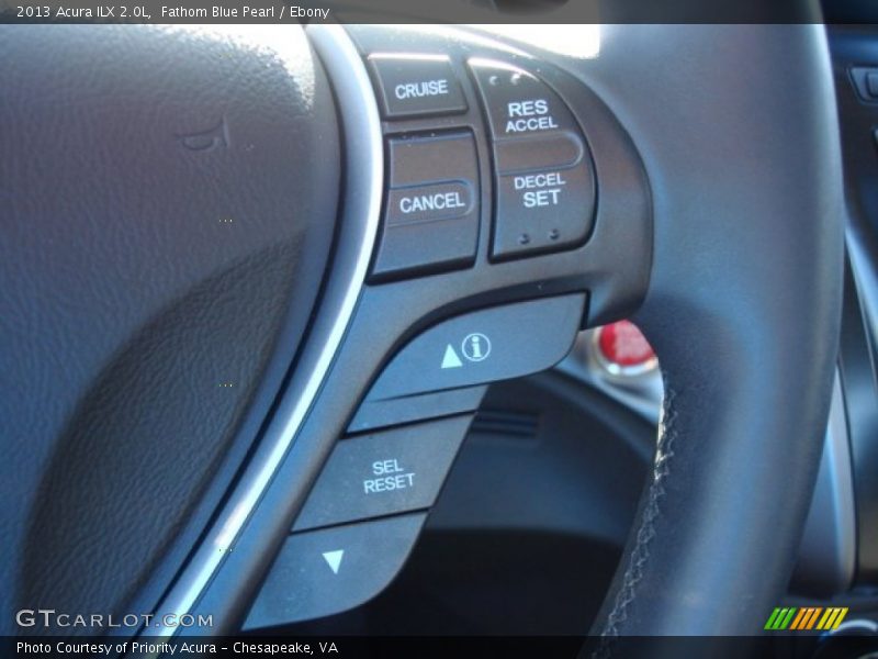 Fathom Blue Pearl / Ebony 2013 Acura ILX 2.0L